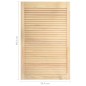 vidaXL Ante a Lamelle 4 pz in Legno Massello di Pino 99,3x59,4 cm vidaXL Ante a Lamelle 4 pz in Legno Massello di Pino 99,3x59,4 cm