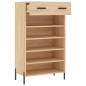 vidaXL Scarpiera Rovere Sonoma 60x35x105 cm in Legno Multistrato
