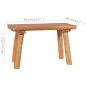 vidaXL Panchina da Giardino 80 cm in Legno Massello di Teak vidaXL Panchina da Giardino 80 cm in Legno Massello di Teak
