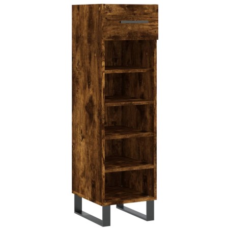 vidaXL Scarpiera Rovere Fumo 30x35x105 cm in Legno Multistrato