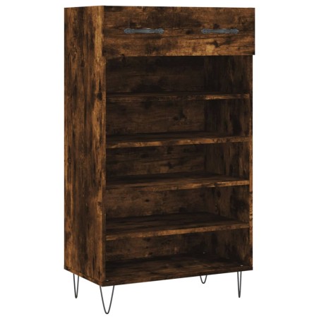 vidaXL Scarpiera Rovere Fumo 60x35x105 cm in Legno Multistrato