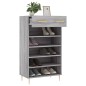 vidaXL Scarpiera Grigio Sonoma 60x35x105 cm in Legno Multistrato vidaXL Scarpiera Grigio Sonoma 60x35x105 cm in Legno Multistrato