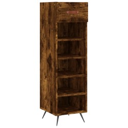 vidaXL Scarpiera Rovere Fumo 30x35x105 cm in Legno Multistrato
