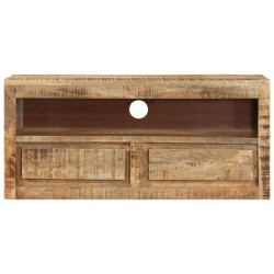 Mobile Porta TV 88x30x40 cm in Legno Massello di Mango