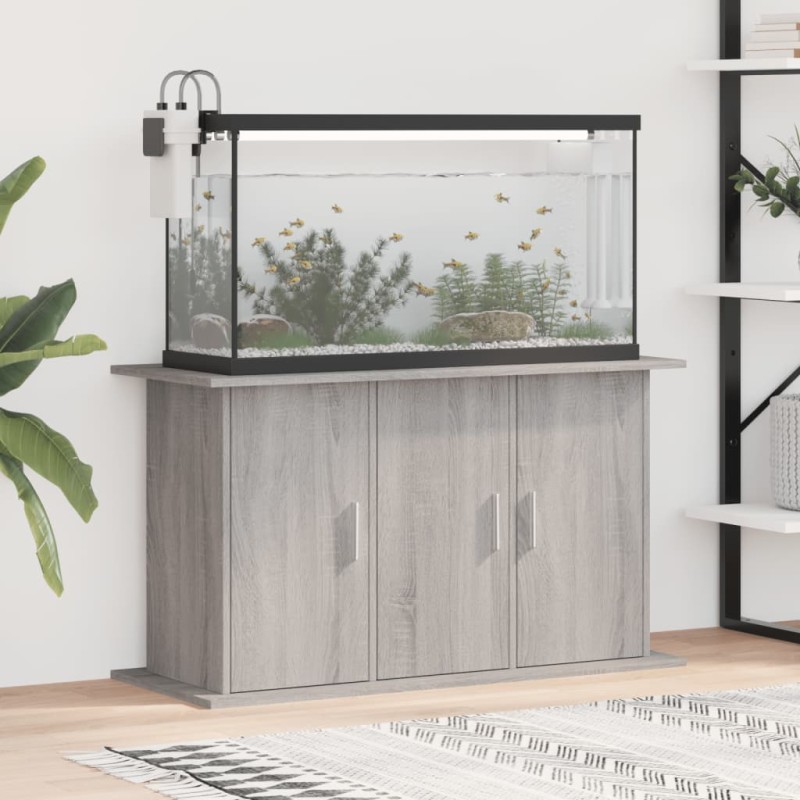 vidaXL Supporto Acquario 101x41x58 cm Legno Multistrato Grigio Sonoma vidaXL Supporto Acquario 101x41x58 cm Legno Multistrato Grigio Sonoma