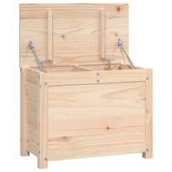 vidaXL Contenitore Portaoggetti 60x32x45,5 cm Legno Massello Pino