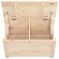 vidaXL Contenitore Portaoggetti 60x32x45,5 cm Legno Massello Pino vidaXL Contenitore Portaoggetti 60x32x45,5 cm Legno Massello Pino