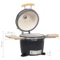 Kamado Griglia Barbecue Affumicatore in Ceramica 44 cm Kamado Griglia Barbecue Affumicatore in Ceramica 44 cm