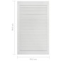 vidaXL Ante a Lamelle 4 pz Legno Massello di Pino Bianche 99,3x49,4 cm vidaXL Ante a Lamelle 4 pz Legno Massello di Pino Bianche 99,3x49,4 cm