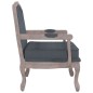 vidaXL Poltrona Grigio Scuro 64x64x90 cm Velluto vidaXL Poltrona Grigio Scuro 64x64x90 cm Velluto