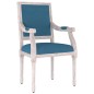 vidaXL Poltrona Blu 54x59x99 cm Velluto vidaXL Poltrona Blu 54x59x99 cm Velluto