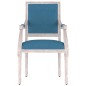 vidaXL Poltrona Blu 54x59x99 cm Velluto vidaXL Poltrona Blu 54x59x99 cm Velluto