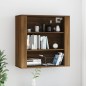 Armadietto a Muro Rovere Marrone 80x33x80 cm Legno Multistrato Armadietto a Muro Rovere Marrone 80x33x80 cm Legno Multistrato
