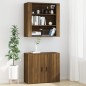 Armadietto a Muro Rovere Marrone 80x33x80 cm Legno Multistrato Armadietto a Muro Rovere Marrone 80x33x80 cm Legno Multistrato