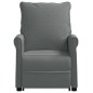 vidaXL Poltrona Alzapersona in Tessuto Grigio Scuro