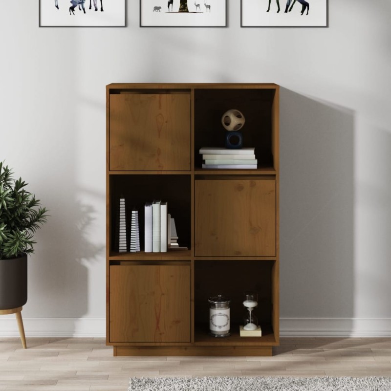 Credenza Miele 74x35x117 cm in Legno Massello di Pino Credenza Miele 74x35x117 cm in Legno Massello di Pino