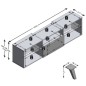 FMD Mobile Porta TV 153,5x31,7x52 cm Nero FMD Mobile Porta TV 153,5x31,7x52 cm Nero
