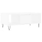 vidaXL Tavolino da Salotto Bianco 90x50x36,5 cm in Legno Multistrato