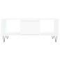 vidaXL Tavolino da Salotto Bianco 90x50x36,5 cm in Legno Multistrato
