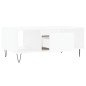 vidaXL Tavolino da Salotto Bianco 90x50x36,5 cm in Legno Multistrato
