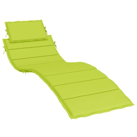 vidaXL Cuscino per Lettino Verde Intenso 186x58x3 cm in Tessuto Oxford