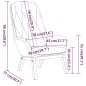 vidaXL Sedia Relax Grigio Scuro in Velluto vidaXL Sedia Relax Grigio Scuro in Velluto