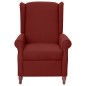 vidaXL Poltrona Massaggiante Reclinabile Rosso Vino in Tessuto vidaXL Poltrona Massaggiante Reclinabile Rosso Vino in Tessuto