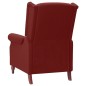 vidaXL Poltrona Massaggiante Reclinabile Rosso Vino in Tessuto vidaXL Poltrona Massaggiante Reclinabile Rosso Vino in Tessuto