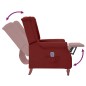 vidaXL Poltrona Massaggiante Reclinabile Rosso Vino in Tessuto vidaXL Poltrona Massaggiante Reclinabile Rosso Vino in Tessuto