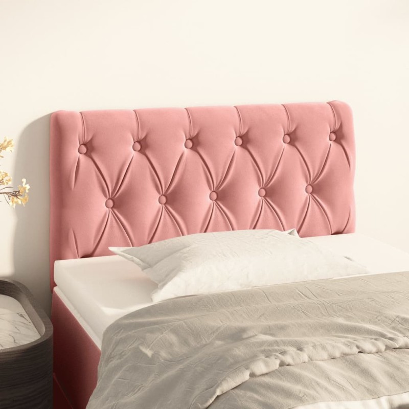 vidaXL Testiera Rosa 80x7x78/88 cm in Tessuto vidaXL Testiera Rosa 80x7x78/88 cm in Tessuto