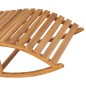 vidaXL Lettino Prendisole a Dondolo con Cuscino in Massello di Teak vidaXL Lettino Prendisole a Dondolo con Cuscino in Massello di Teak