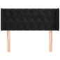 vidaXL Testiera ad Orecchio Nera 103x16x78/88 cm in Velluto vidaXL Testiera ad Orecchio Nera 103x16x78/88 cm in Velluto