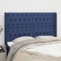 vidaXL Testiera ad Orecchio Blu 147x16x118/128 cm in Tessuto vidaXL Testiera ad Orecchio Blu 147x16x118/128 cm in Tessuto