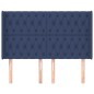 vidaXL Testiera ad Orecchio Blu 147x16x118/128 cm in Tessuto vidaXL Testiera ad Orecchio Blu 147x16x118/128 cm in Tessuto