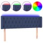 vidaXL Testiera a LED Blu 147x16x78/88 cm in Tessuto vidaXL Testiera a LED Blu 147x16x78/88 cm in Tessuto