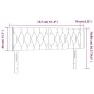 vidaXL Testiera a LED Blu 147x16x78/88 cm in Tessuto vidaXL Testiera a LED Blu 147x16x78/88 cm in Tessuto