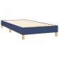 vidaXL Giroletto a Molle con Materasso Blu 90x190 cm in Tessuto
