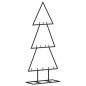vidaXL Albero di Natale Decorativo in Metallo Nero 60 cm
