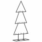 vidaXL Albero di Natale Decorativo in Metallo Nero 60 cm