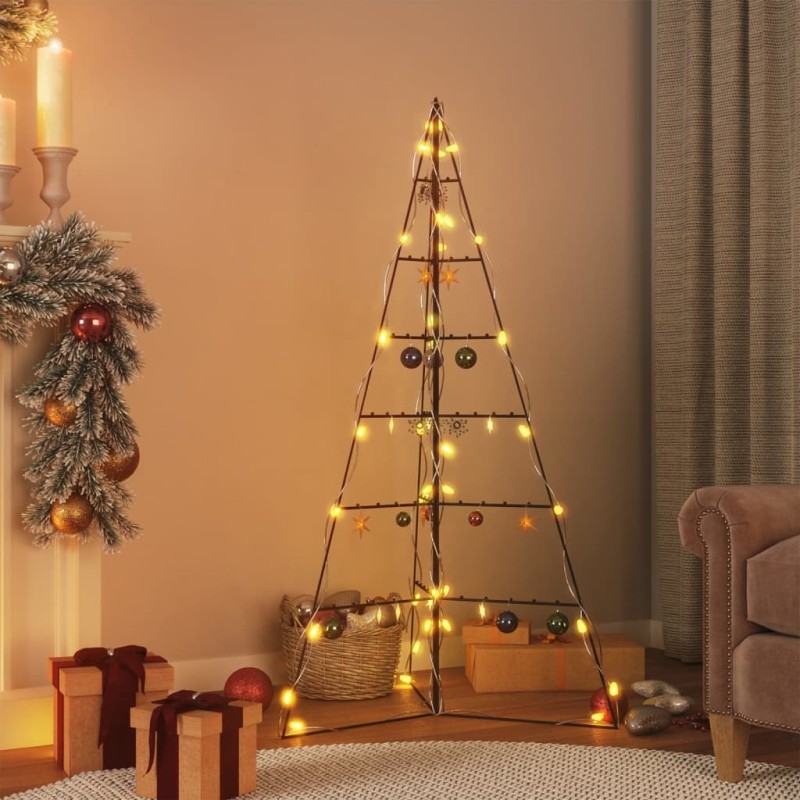 vidaXL Albero di Natale Decorativo in Metallo Nero 140 cm vidaXL Albero di Natale Decorativo in Metallo Nero 140 cm