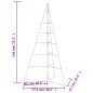vidaXL Albero di Natale Decorativo in Metallo Nero 140 cm vidaXL Albero di Natale Decorativo in Metallo Nero 140 cm