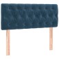 vidaXL Giroletto a Molle con Materasso Blu Scuro 100x200 cm in Velluto