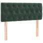 vidaXL Giroletto a Molle con Materasso Verde Scuro 120x200 cm Velluto