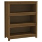 Libreria Marrone Miele 80x35x97 cm in Legno Massello di Pino Libreria Marrone Miele 80x35x97 cm in Legno Massello di Pino
