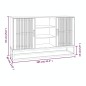 vidaXL Credenza 105x30x65 cm in Legno Multistrato