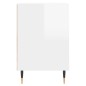 vidaXL Mobile Porta TV Bianco Lucido 100x35x55 cm in Legno Multistrato