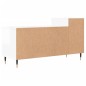 vidaXL Mobile Porta TV Bianco Lucido 100x35x55 cm in Legno Multistrato