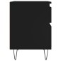 vidaXL Comodino Nero 40x35x50 cm in Legno Multistrato vidaXL Comodino Nero 40x35x50 cm in Legno Multistrato