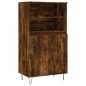 vidaXL Credenza Rovere Fumo 60x36x110 cm in Legno Multistrato