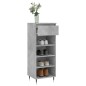 vidaXL Scarpiera Grigio Cemento 40x36x105 cm in Legno Multistrato